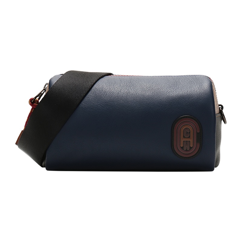 COACH 蔻驰 男士经典标志PACER涂层帆布配皮圆包单肩斜挎包 89477