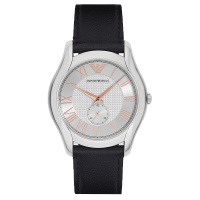 阿玛尼(EMPORIO ARMANI)手表皮质表带时尚休闲简约石英男士腕表AR1984