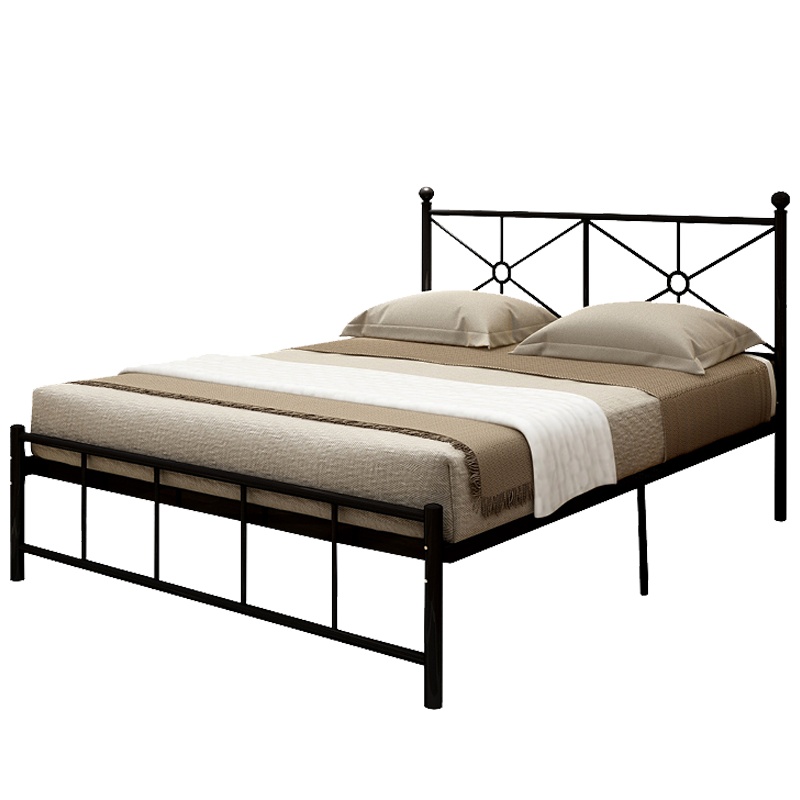 钜晟 现代简约铁架床商务接待床北欧铁床1.5米JSTC-1500铁艺床1500*2000