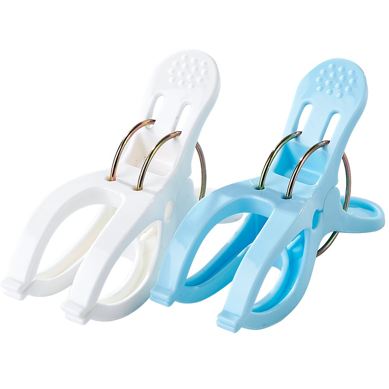 云蕾晾晒夹子防风晾衣服晒固定衣夹家用塑料晾衣夹子6只