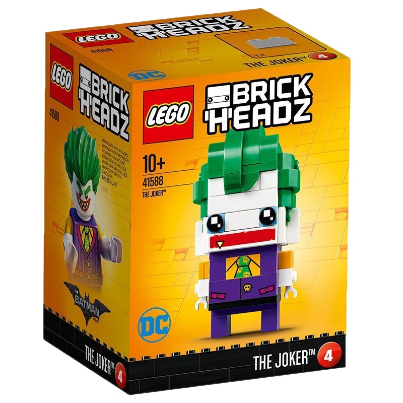 乐高（LEGO）Brickheadz 大头仔系列 The Joker小丑 41588 积木塑料玩具 10岁以上