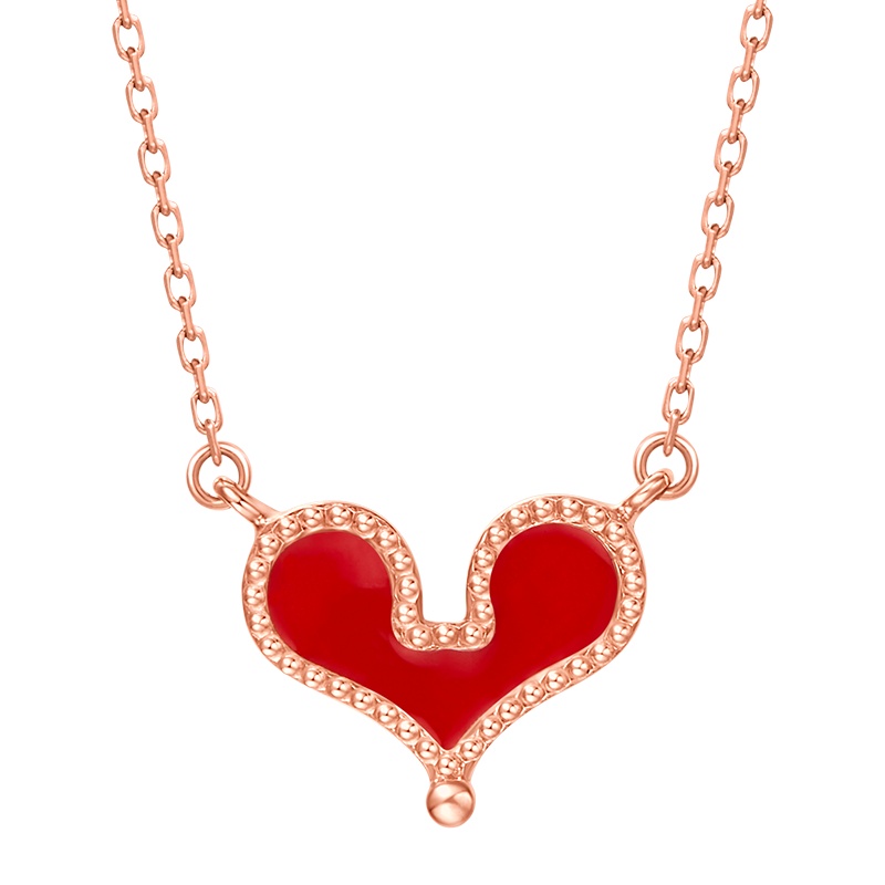 周大福Y时代小心意系列心有所鼠简约款18K金钻石项链U180717