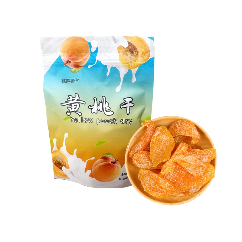 桃熙源 正宗砀山黄桃干果脯水果蜜饯办公休闲绿色儿童零食品100g装3袋