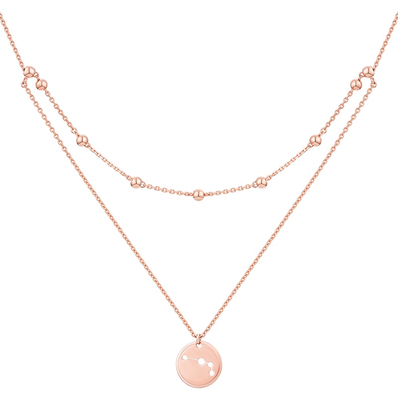 SOINLOVE星辰系列双层18K金项链VE76