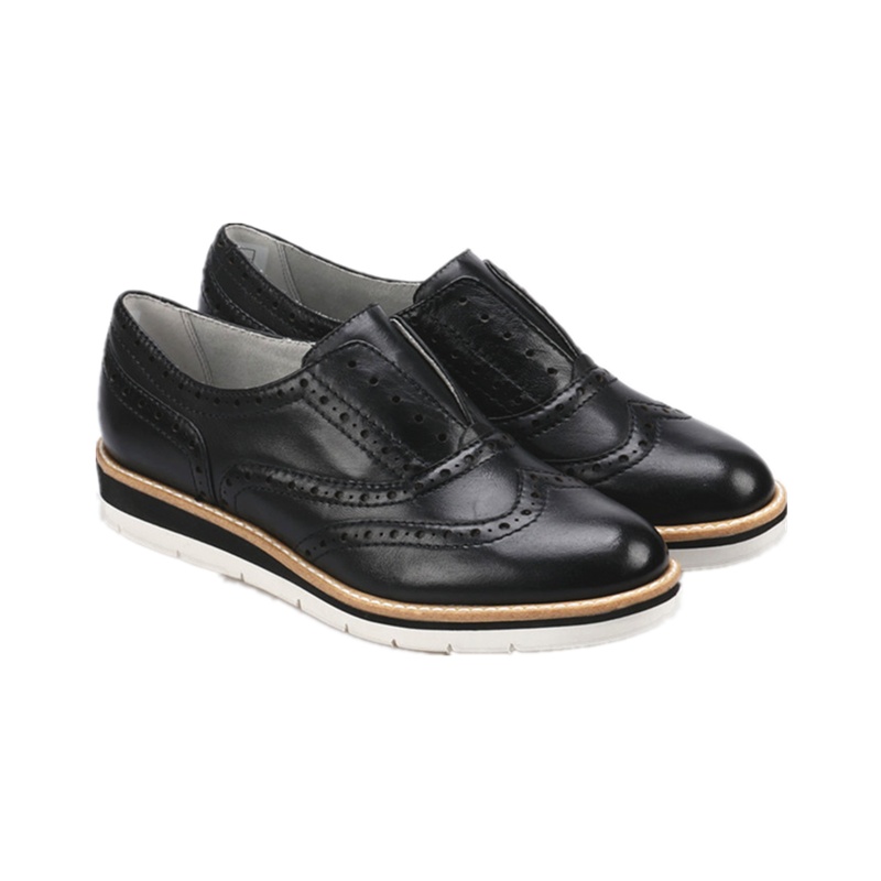 LUCA STEFANI/联胜美春节羊皮革经典舒适牛津 女鞋