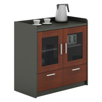 创世人 办公家具餐边柜现代简约茶水柜大理石储物柜厨房碗柜北欧置物柜