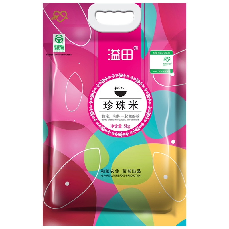 溢田 溢彩系列 东北大米珍珠米 5kg真空包装