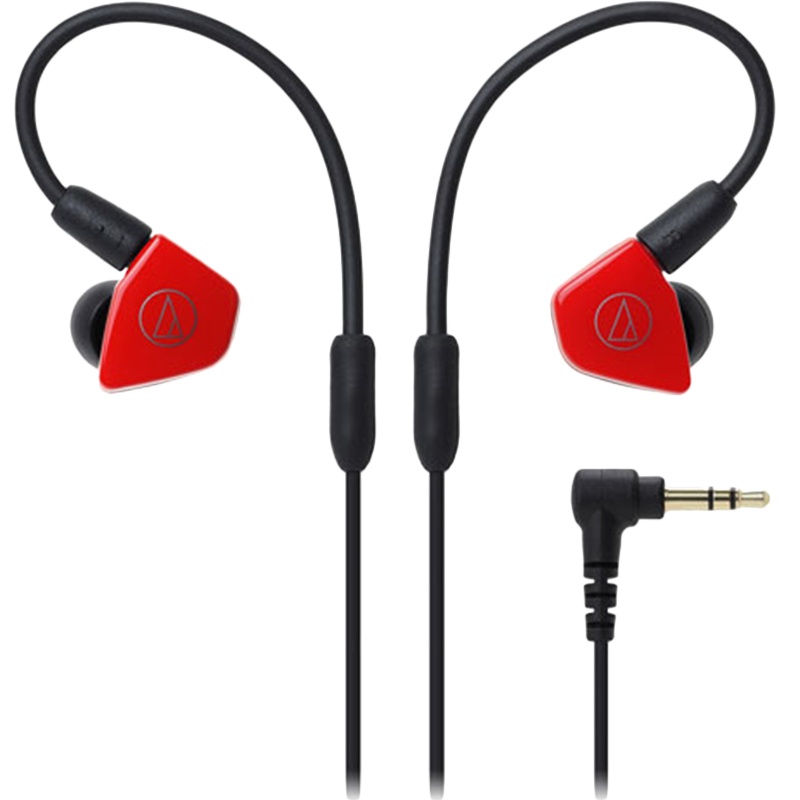 铁三角(audio-technica) ATH-LS50 双动圈入耳式立体声有线耳机 红色