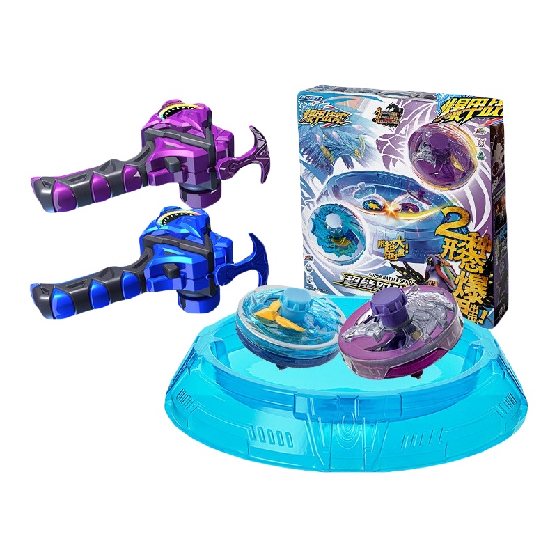 三宝暴爆甲战陀2陀螺玩具超变战陀二罗赤神炎龙儿童拉线陀骑男孩女孩雪暴凰VS万兽王
