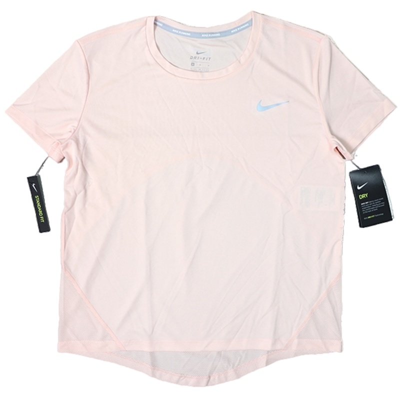 NIKE耐克短袖女宽松透气运动半袖粉色T恤AJ8122-664