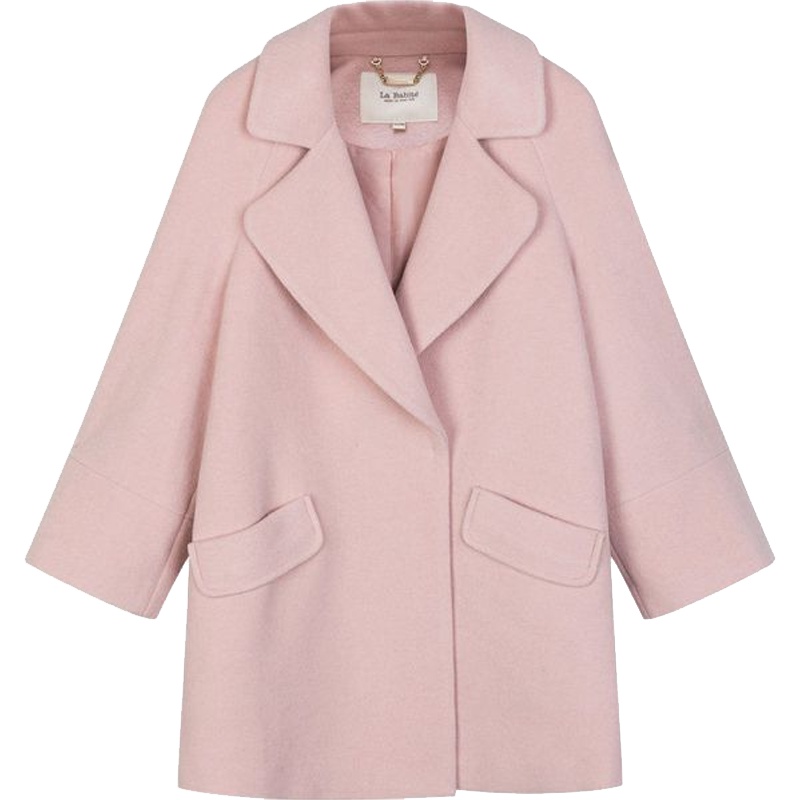 拉贝缇毛呢大衣外套女冬季加厚中长毛呢大衣羊毛粉呢子女60005684