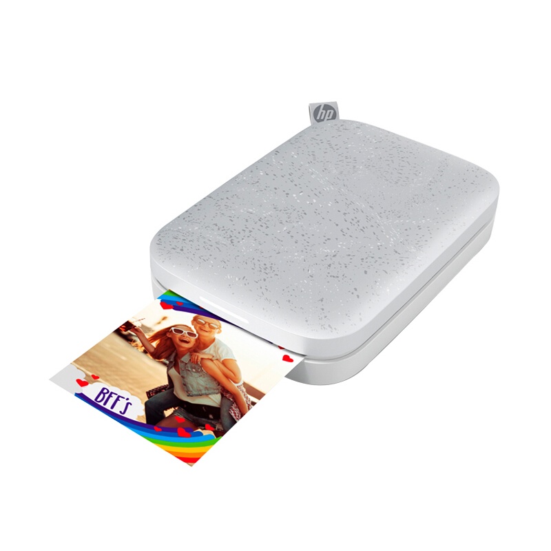 惠普( HP)Sprocket 200(白)手机照片打印机 无线蓝牙 便携 口袋迷你家用 手帐 自拍 生日节日年会礼品