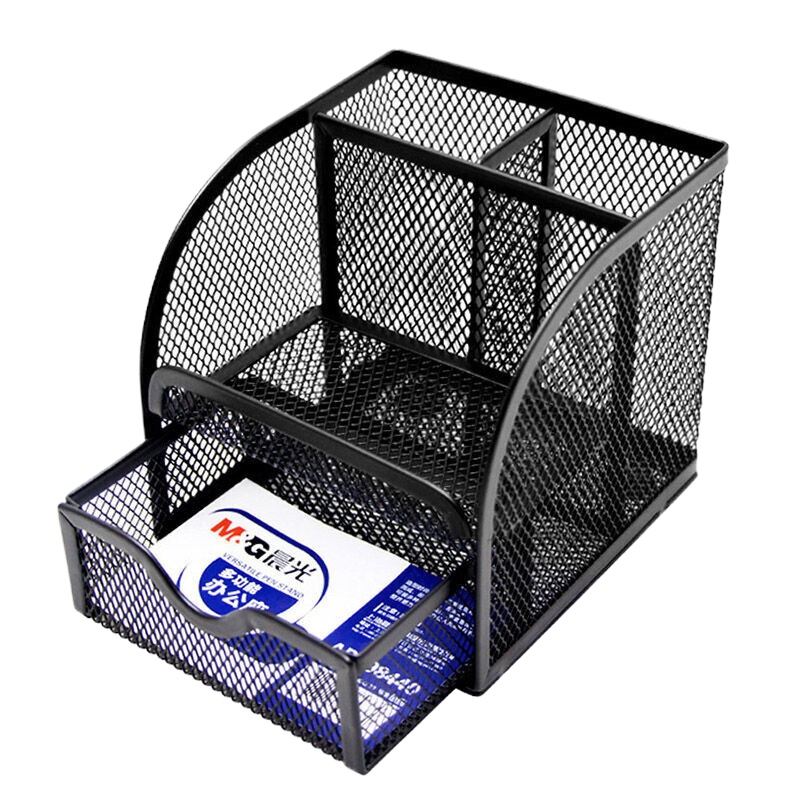 晨光(M&G) ABT98440 多功能金属办公座 单个装 黑色 长度:120mm 宽度:110mm 高度:110mm