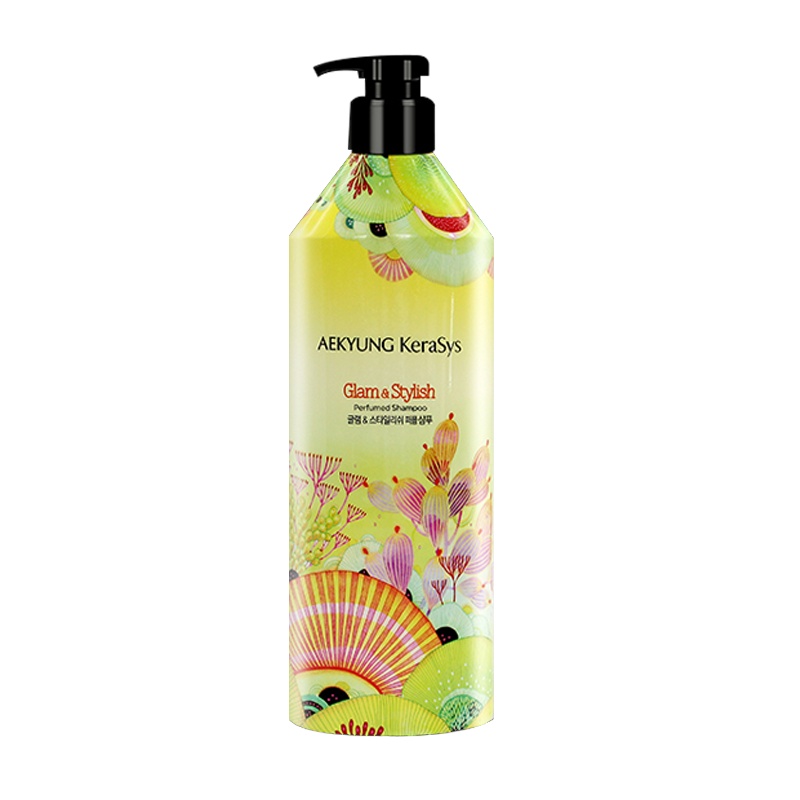 爱敬 科娜洗丝 韩国进口洗发水 黄色香水(补水保湿 润亮营养) 600ml/瓶