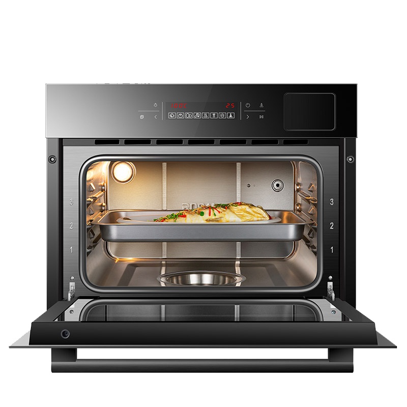 老板(ROBAM)40L容量触控式嵌入式蒸箱ZQB400-S273 杀菌自清洁 1.3L弹出式水箱钢化玻璃