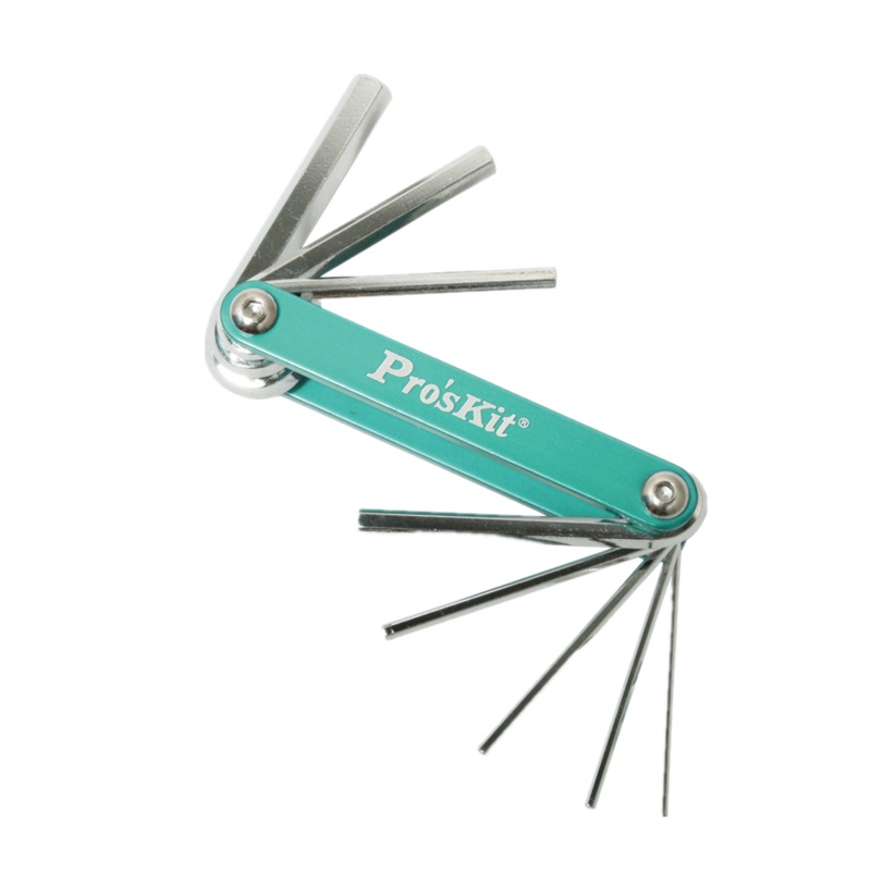 台湾宝工 HW-221M 折叠型铝合金内六角扳手组