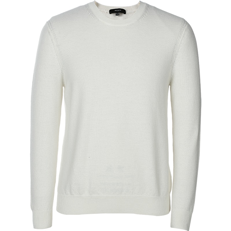 Brloote/巴鲁特纯羊毛衫男套头针织衫时尚休闲圆领毛衣 秋冬