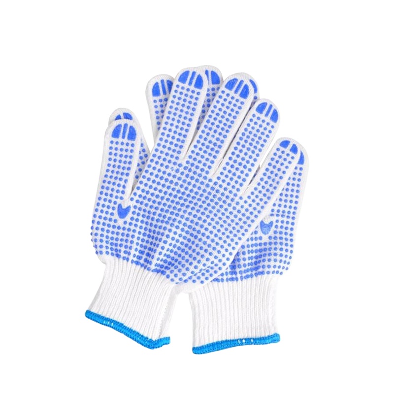 工霸(GONGBA)点塑手套 点胶点珠防滑耐磨劳保手套 100副/包 1包