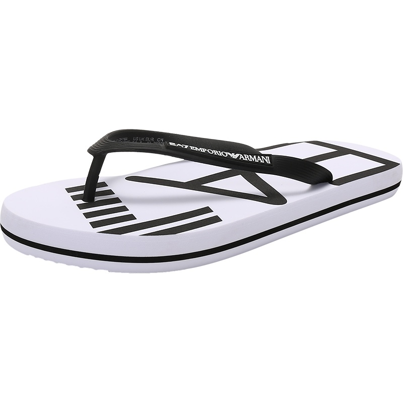 阿玛尼 EMPORIO ARMANI EA7 男士橡胶拖鞋人字拖XCQ004 XK196