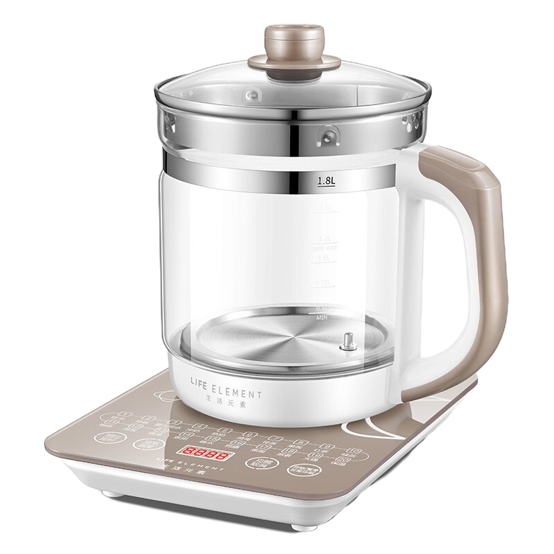 生活元素（LIFE ELEMENT）养生壶微电脑多功能大容量1.8L容量 D23