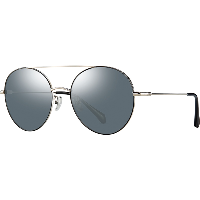 派丽蒙 偏光太阳镜女 2019新款个性复古圆框潮 开车驾驶墨镜 女 全框通用树脂镜片72402