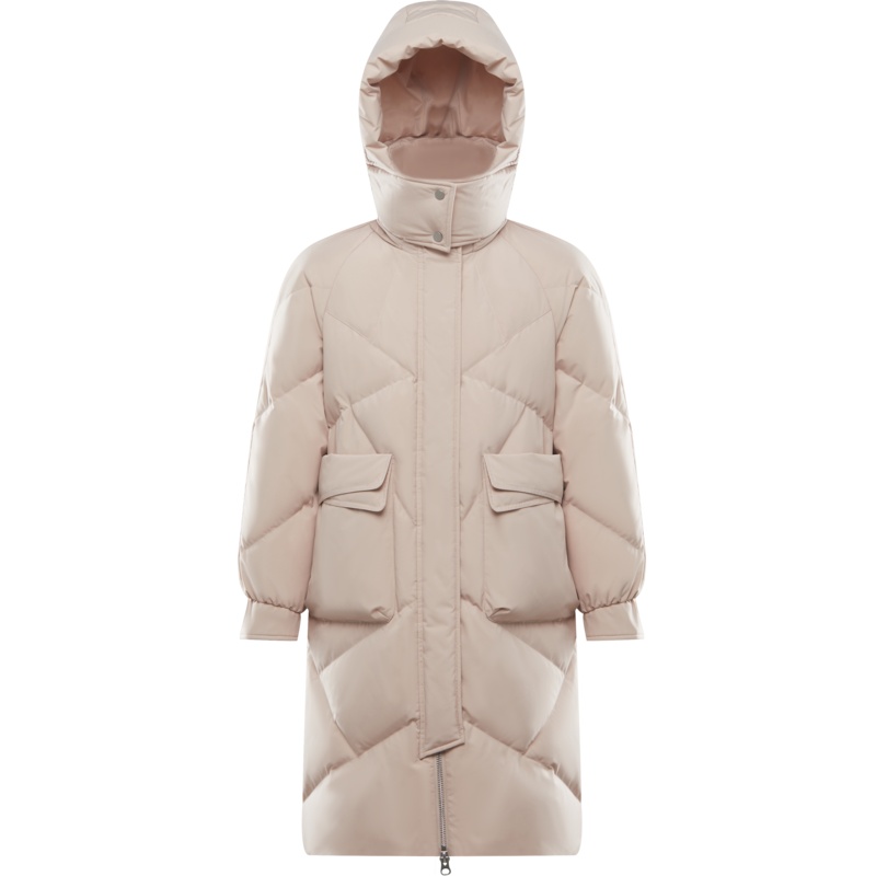 波司登2020年新款羽绒服女士可脱卸帽莫兰迪色系羽绒服B00145904