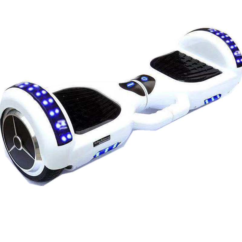 智能电动车双轮儿童小孩代步车成年两轮成人学生8-12自平衡车 钛金白至尊[蓝牙+跑灯+光轮+扶手]