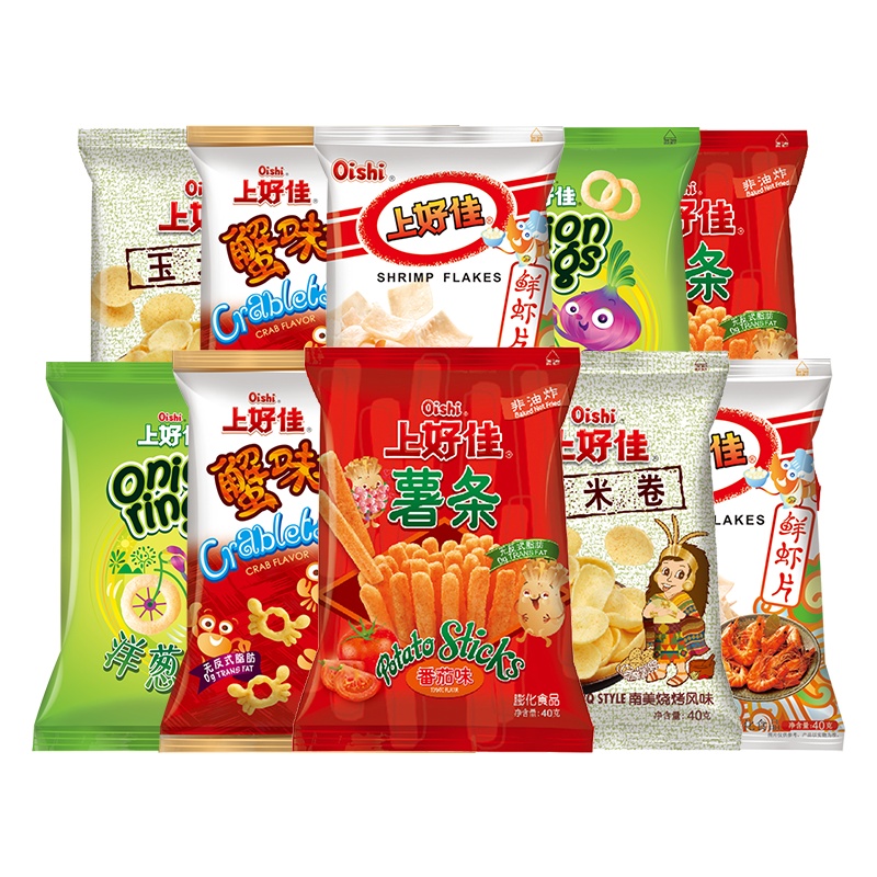 上好佳 膨化零食组合  混合口味 膨化休闲零食小吃办公室宅家
