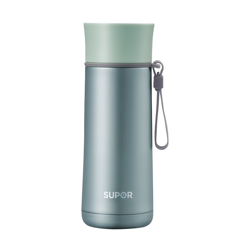 苏泊尔(SUPOR)随行双层真空长效保温杯KC35AD4便携健康出游男女户外水杯茶杯办公杯 304不锈钢家用/旅行/通用