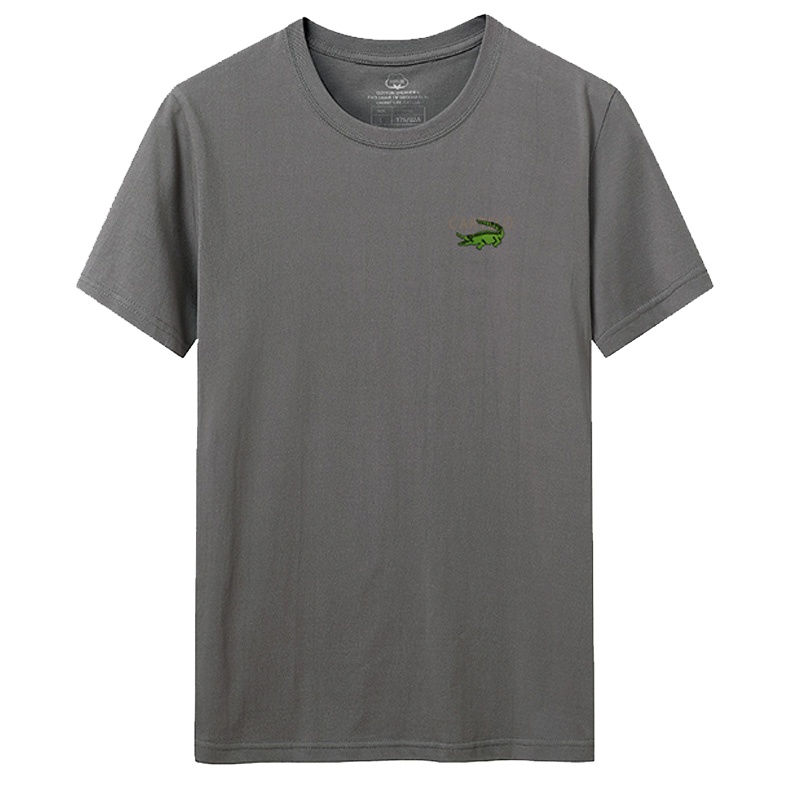 卡帝乐鳄鱼(CARTELO)男士简约休闲纯色T恤韩版时尚夏上衣