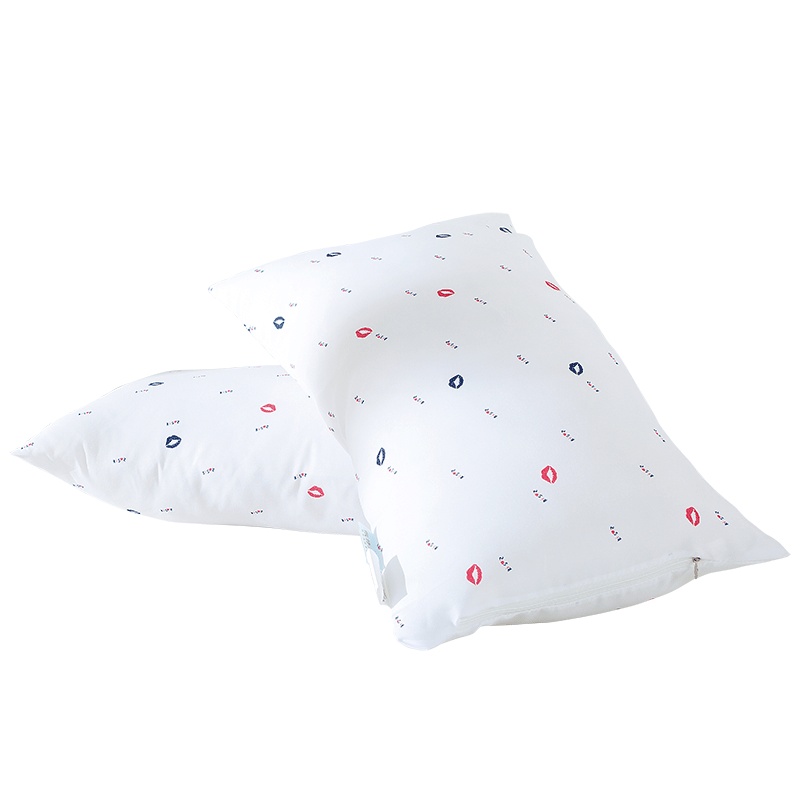 凯诗风尚(CHARSON) 枕头枕芯 简约清新印花红唇护颈枕功能枕头枕芯 单人纤维枕 40*60cm
