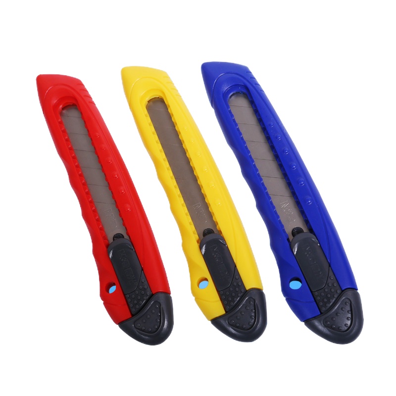 晨光(M&G)ASS91322 18mm美工刀 大号裁纸刀 金属切割刀 切纸刀片壁纸刀 颜色随机 6个装