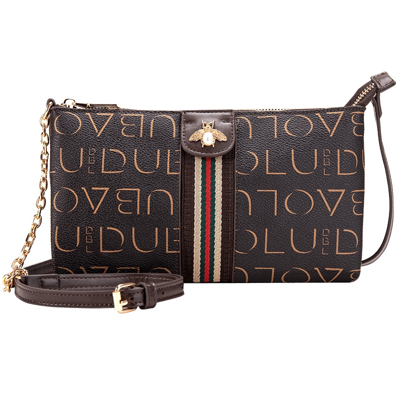 都宝路女士包包时尚蜜蜂斜挎小包女信封单肩包小方包链条包