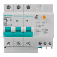 天正电气(TENGEN)TGB1NLE空气开关 3P+N C16A 30mA 01070230226 微型漏电保护断路器