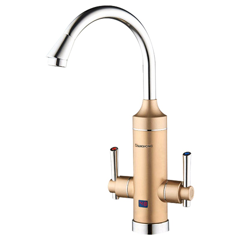 长虹电热水龙头速热即热式小厨宝家用厨房速热下进水冷热水过水热智能数显CKR-33AX