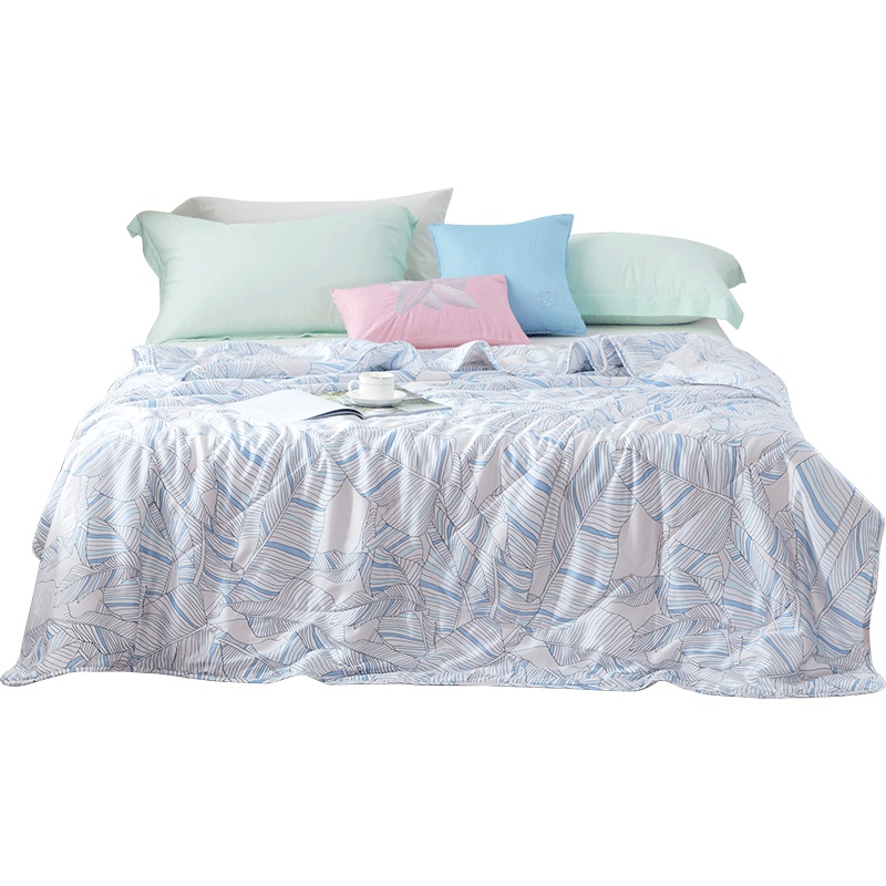 梦洁(MENDALE)家纺梦洁美颂天丝速干亲水印花清爽被子空调被芯夏叶3秒速干吸湿排汗夏凉单纤维被芯