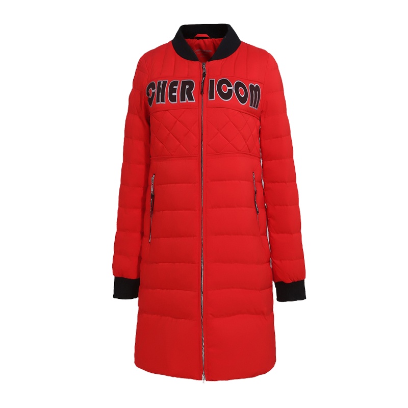 千仞岗新品中长款羽绒服女立领简约韩版立领羽绒服