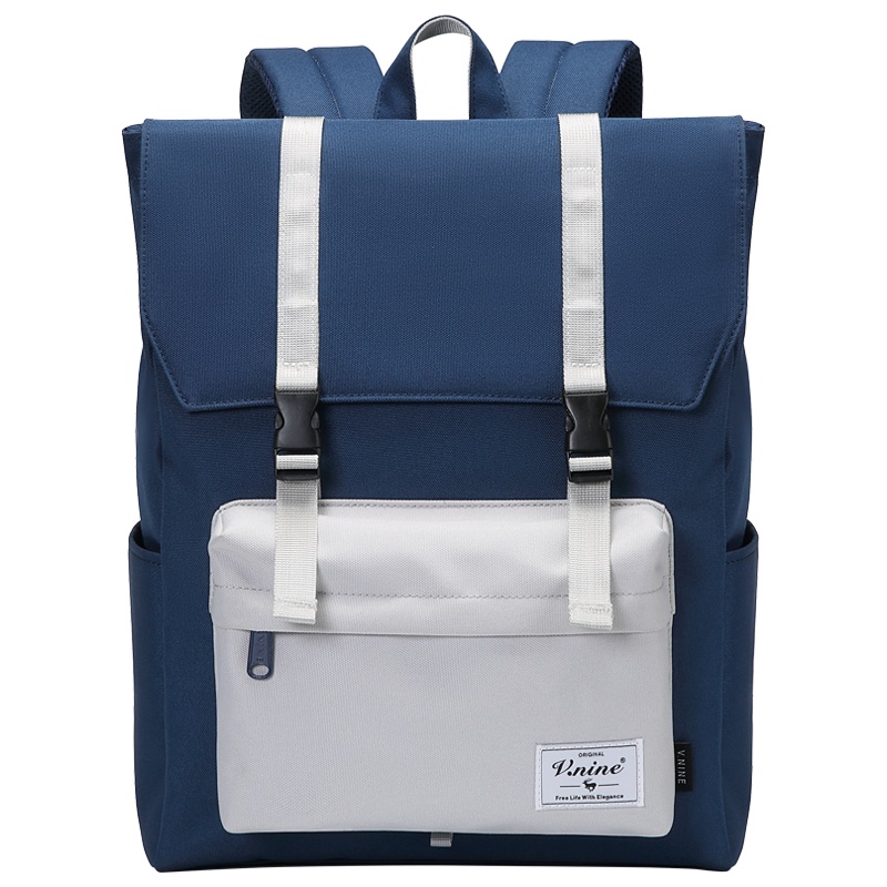 第九城（V.NINE） 双肩包男14英寸电脑包男士背包大中学生书包