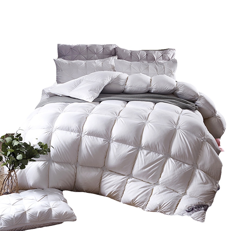 唛乐斯Mallas羽绒被 80丝高支高密精梳全棉柔赛丝面料填充国标90鸭绒鹅绒95鹅绒保暖冬被子
