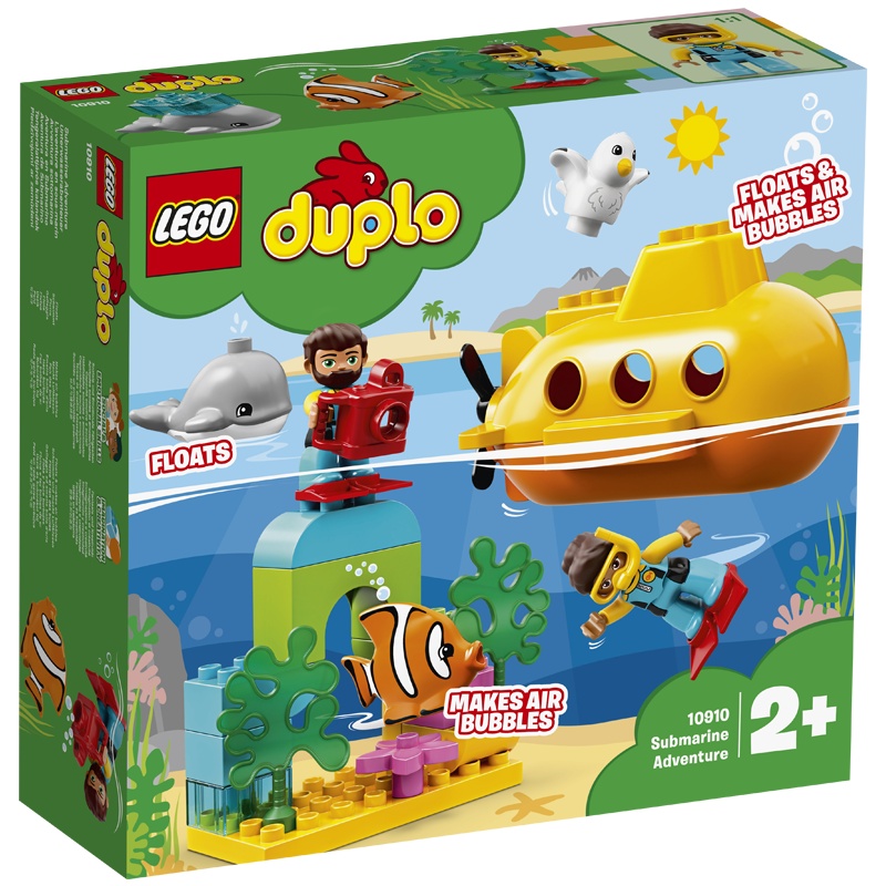 LEGO乐高得宝系列潜艇大冒险10910 男孩女孩2岁+生日礼物 玩具积木