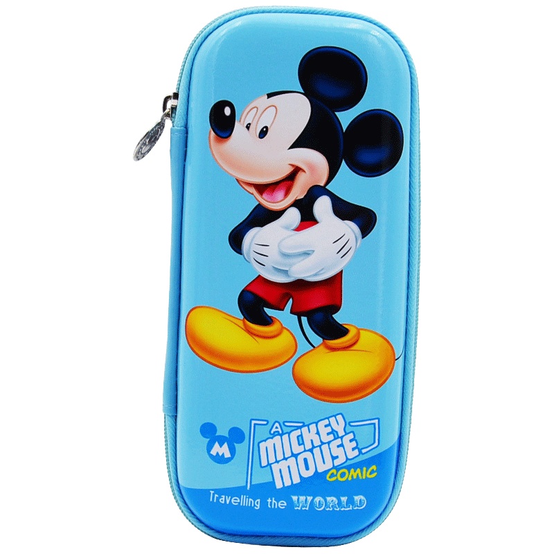 迪士尼(Disney)多功能笔盒 Z7704浅蓝米奇 男女生男孩文具盒EVA大容量小学生儿童铅笔盒硬质笔袋 学习用品奖品