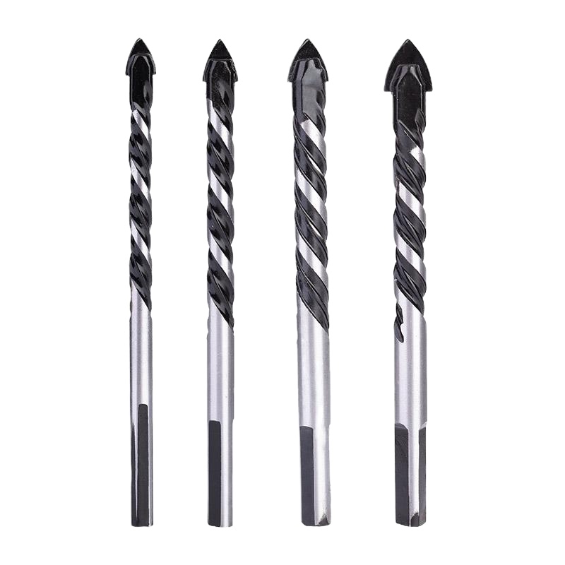 瓷砖钻头阿斯卡利冲击打孔混凝土水泥墙壁超硬合金霸王钻三角钻套装 升级霸王钻(6+6+6+8+8)