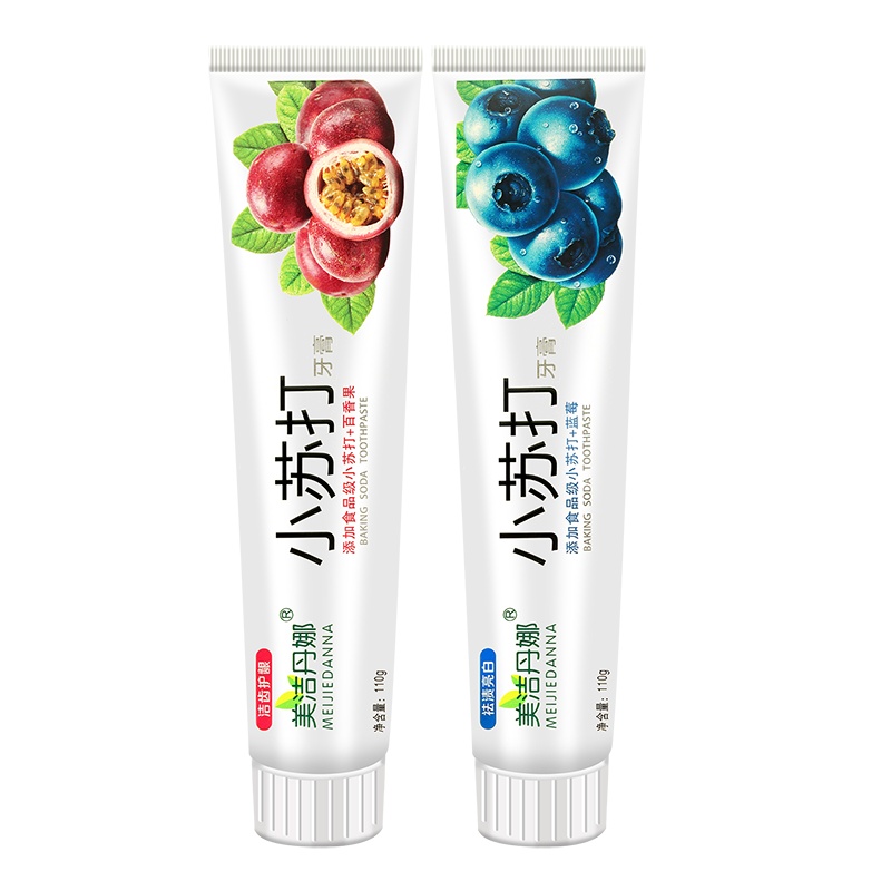正品水果味小苏打牙膏清新口气亮白牙齿110g