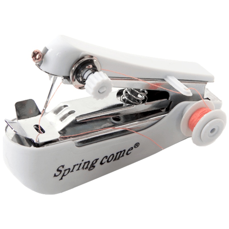 家柏饰(CORATED)袖珍手动小缝纫机手持简易吃厚锁边缝纫机