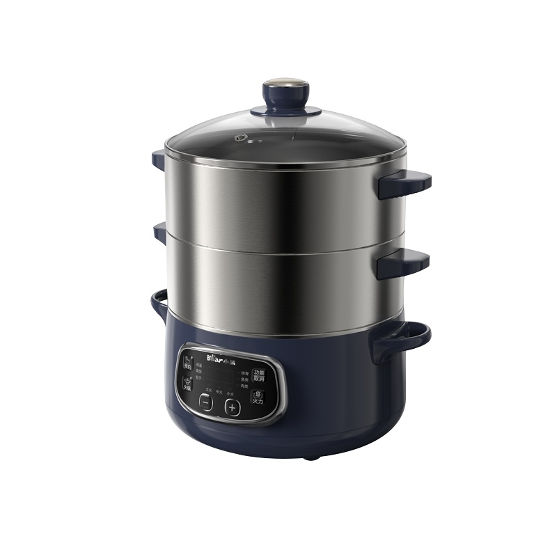 小熊(Bear)电蒸锅 蒸蛋器 蒸锅电 电火锅 多用途锅 蒸包子锅电煮锅三层大容量10L分体式 DZG-D80J3