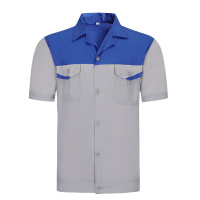 拼色劳保服短袖606