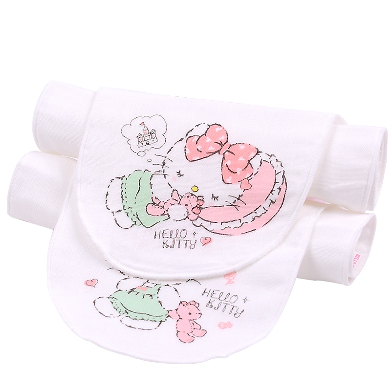 凯蒂猫儿童汗巾纯棉吸汗巾婴儿隔汗巾全棉纱布幼儿园宝宝学生垫背