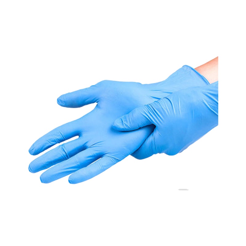 [精选]一次性丁腈检查手套 无粉 蓝色 100只(50副)/盒 5盒价格