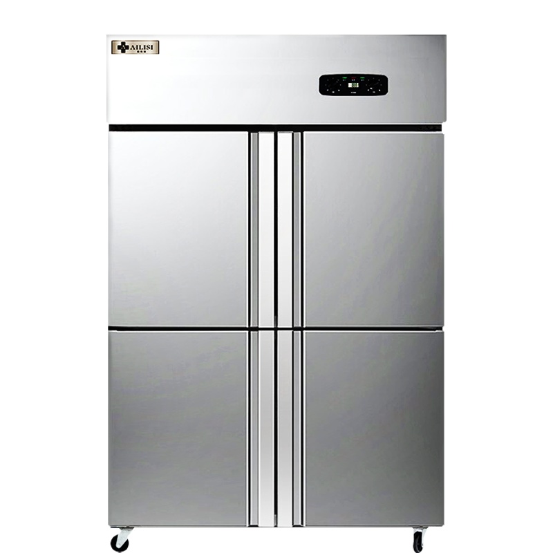 埃利斯(AILISI)898L不锈钢厨房冰箱 商用冷柜 冰柜 全铜管立式展示柜 四门双温 冷藏柜CFS-40N4