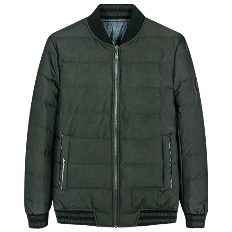 与狼共舞羽绒服2019冬季新款潮流帅气男装短款修身男士外套DZ